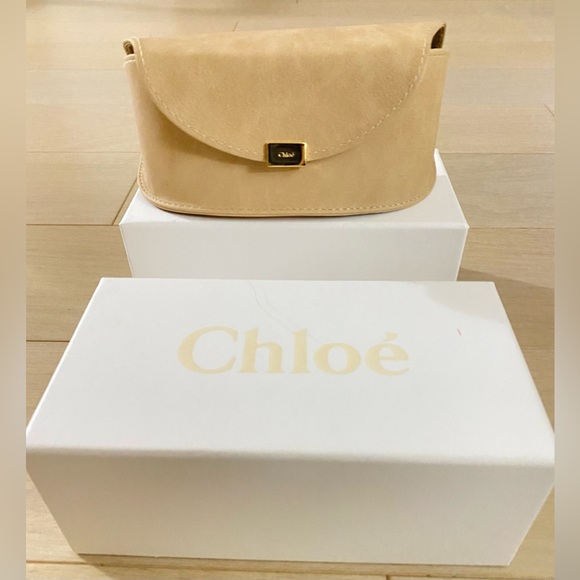 Chloe Women's Gold/Grey Crystal Round Sunglasses 59mm NWOT - Picture 8 of 10